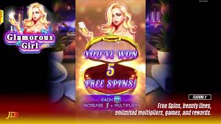 JDB Gaming - Wealthy Men’s Sweetheart Treats You Sweet Free Spins, GLAMOROUS GIRL screenshot 3