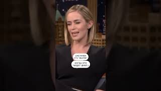 Emily Blunt about British accent vs American accent ? shortsviral emilyblunt funny