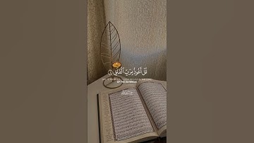 سورة الفلق |القارئ ماهر المعيقلي ،سُبحانك اللهمَّ وبحمدك اشهد ان لا إله إلا أنت أستغفرك وأتوب إليك