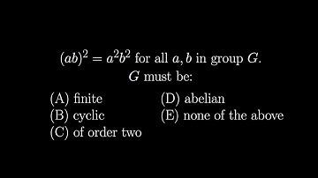 GRE Mathematics Subject Test - Basic group theory