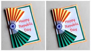 Republic day card making | DIY Republic day greeting card | Handmade republic day card