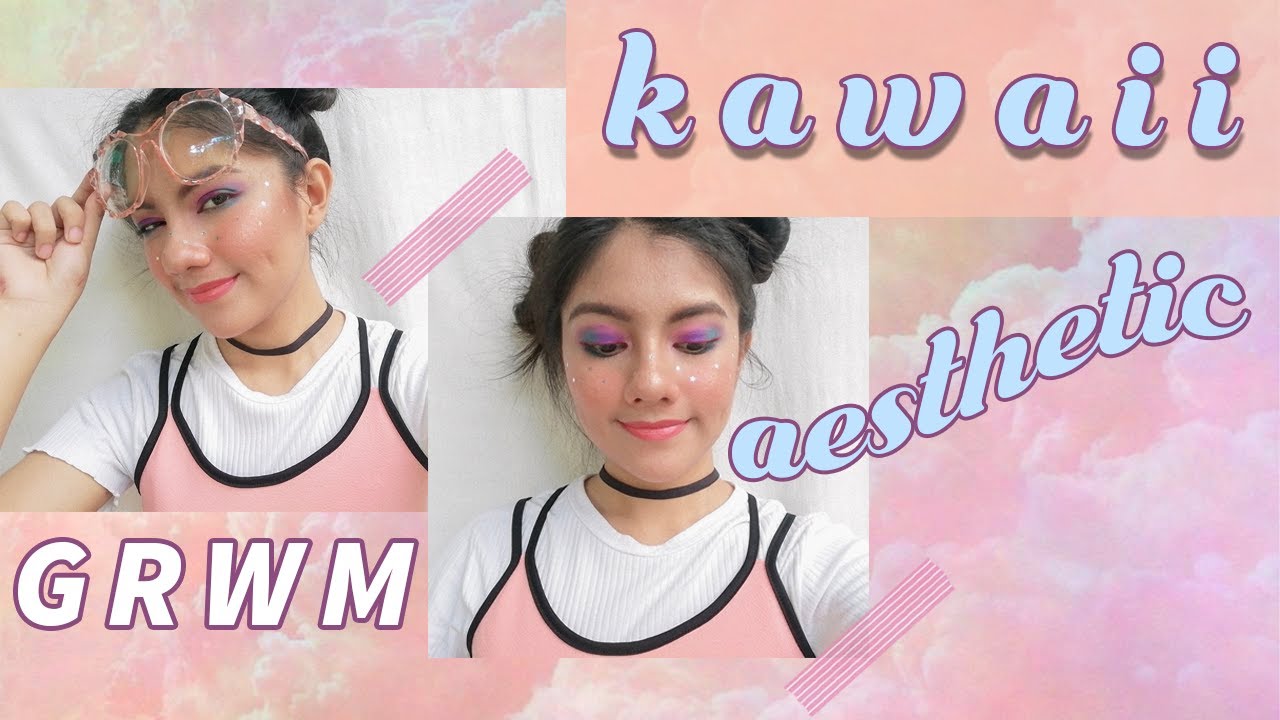 Get Ready With Me Kawaii Aesthetic Look Youtube