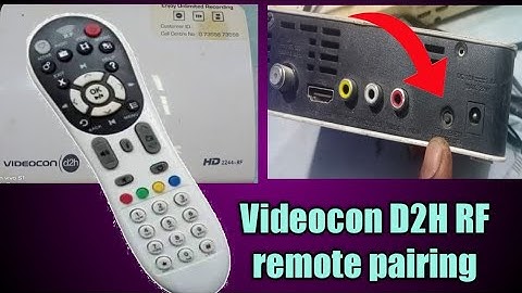 Videocon D2H RF remote pairing