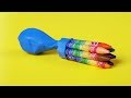 17 ASTUCES BRILLANTES AVEC DES BALLONS ET DES CRAYONS