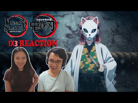 Demon Slayer (鬼滅の刃) 1x3 | "Sabito and Makomo" | REACTION