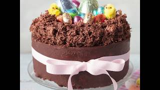 This decorative chocolate biscuit cake by dr. oetker is sure to
impress easter.