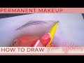 How to Draw NanoBrow Hair Strokes for Permanent Makeup Training