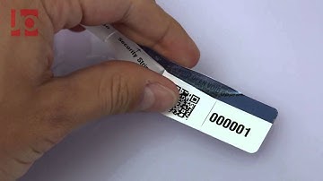 Secure-ID Striped Tamper Evidence Seal