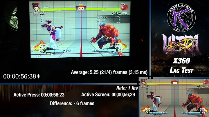 XBOX 360 Ultra Street Fighter 4 Input Delay Check