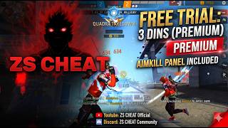 ZS CHEAT Premium AIMKILL Panel | 3 Days Free Trial 🚀#PCPANNEL