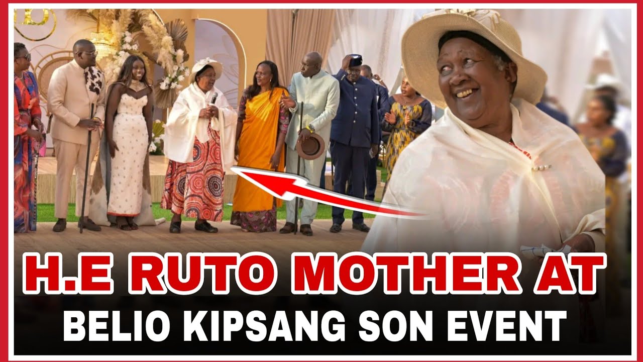 PRESIDENT RUTO MOTHER  APPEARS  IN PUBLIC AT BELIO LIPSANG SON DOWRY PRESENTATION 