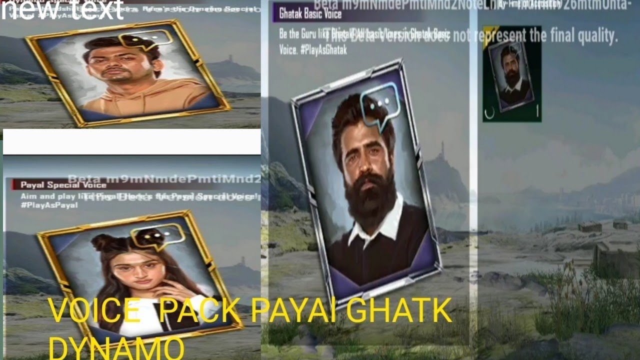 NEW VOICE PACK BGMI AND PUBJ || SAMSUNG A20, A30,A5,A70,J2,J5,J7 - YouTube
