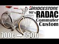 I converted a 90s Bridgestone road bike into a 650B and turned it