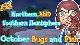EVERY Bug, Fish and Sea Creature ARRIVING and LEAVING in OCTOBER | Animal Crossing: New Horizons