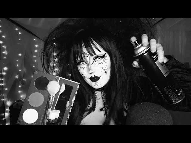 ASMR✨ Your Goth friend gives you a Goth Makeover 🩶🦇
