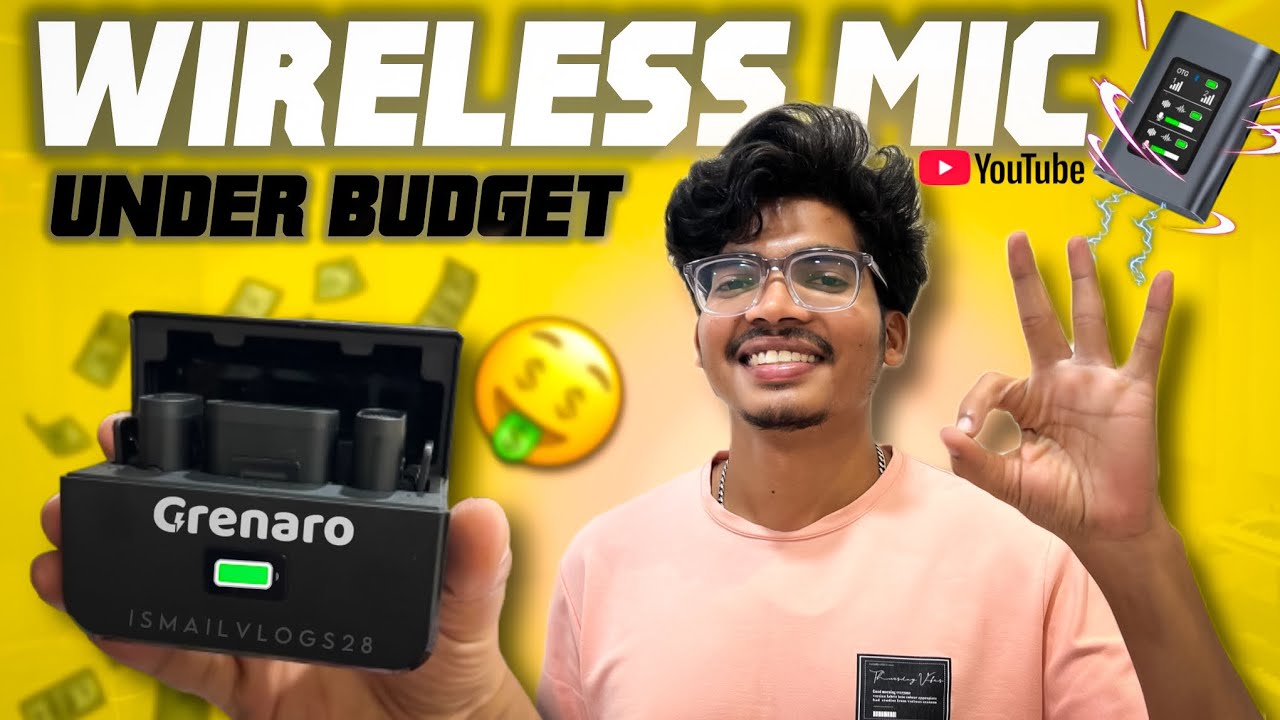 Grenaro P11 wireless Mic | For android and iphone | For youtube | Under Budget | under 5000 |