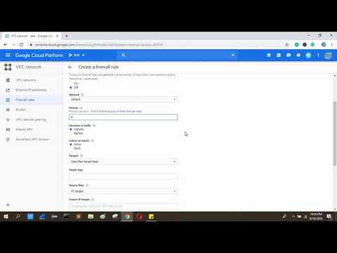 how to open port on google cloud
