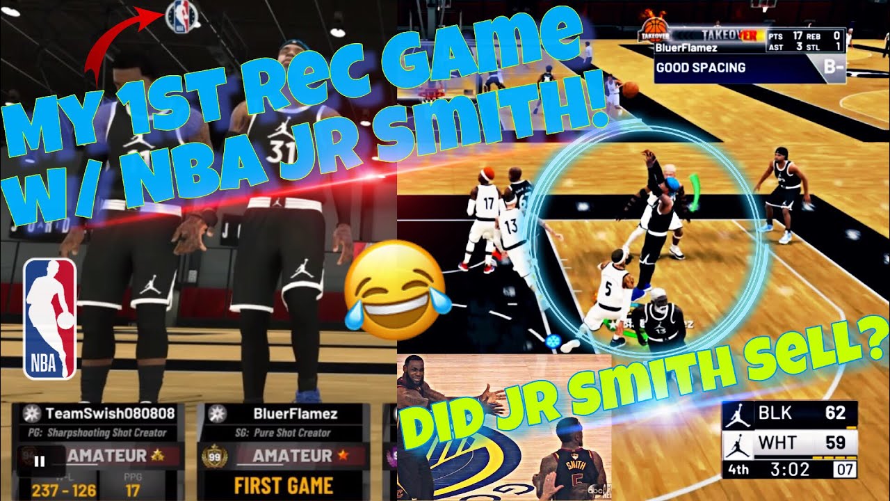 😳Playing w/ NBA Jr Smith My 1st Ever Rec Game. Did Jr Smith Sell Me??