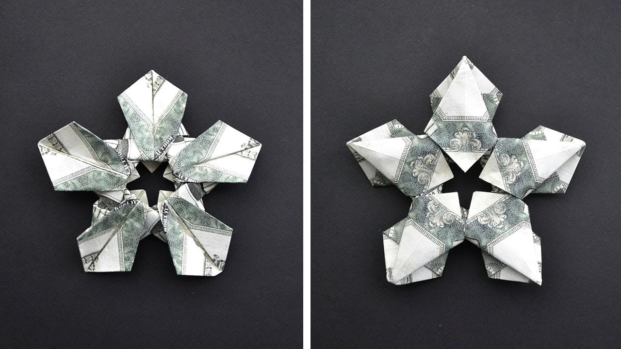 Modular Money SNOWFLAKE / STAR | CHRISTMAS GIFT IDEA | Origami Dollar ...