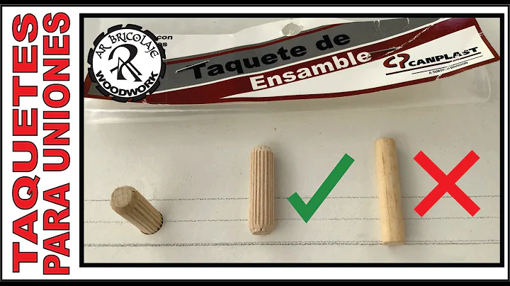 TAQUETES O TARUGOS PARA UNIONES EN MADERA, MELAMINA O MDF / AR BRICOLAJE WOODWORK