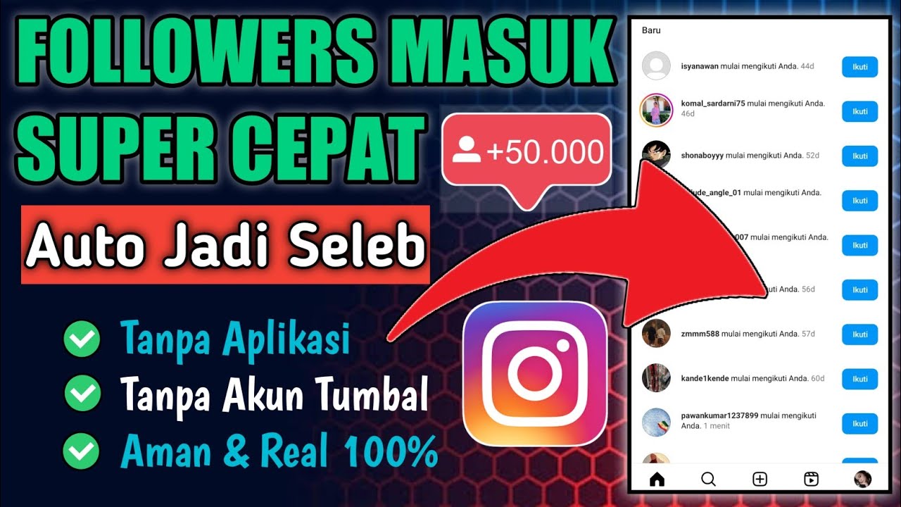 CARA MENAMBAH FOLLOWERS INSTAGRAM DENGAN CEPAT Tanpa Aplikasi