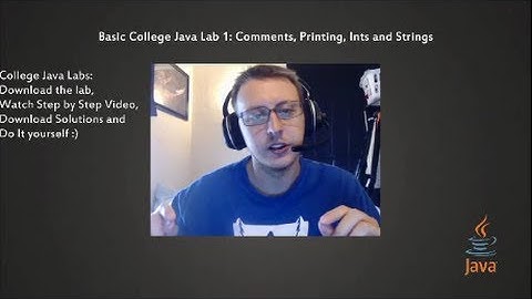 Java Labs 4 NOOBS!  Java Lab 1: Comments, Printing, Ints and Strings