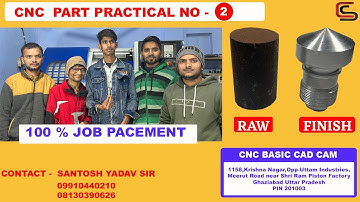 CNC BASIC CAD CAM SANTOSH YADAV CLASS GHAZIABAD|CNC VMC PROGRAMMER KAISE BANE