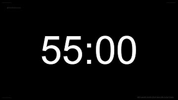 55 Minute Timer ⏱️ | Clean & Simple Countdown | Long 4K HD Timer Video | Timers For Everyone