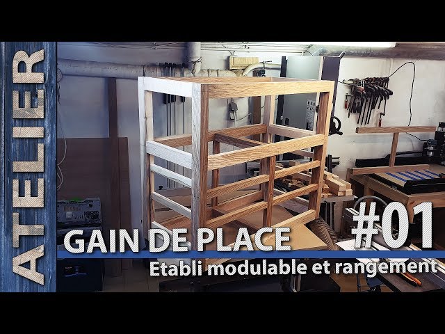 Établi modulable pour gagner de la place 