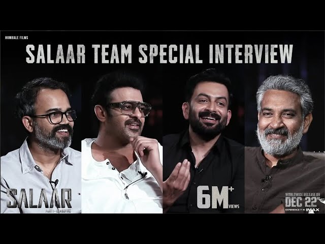 Salaar Team Special Interview with SS Rajamouli | Prabhas | Prithviraj | Prashanth Neel class=