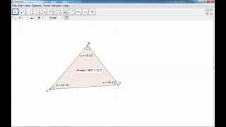 GeoGebra Tutorial: measure angles and area