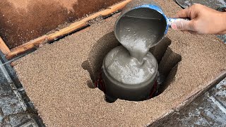 The best way to make simple and beautiful flower pots from cement at home. DIY crafts with cement