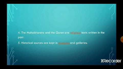 Class 4, Social Studies, Chapter 2, Source of History   Exercises Part 1