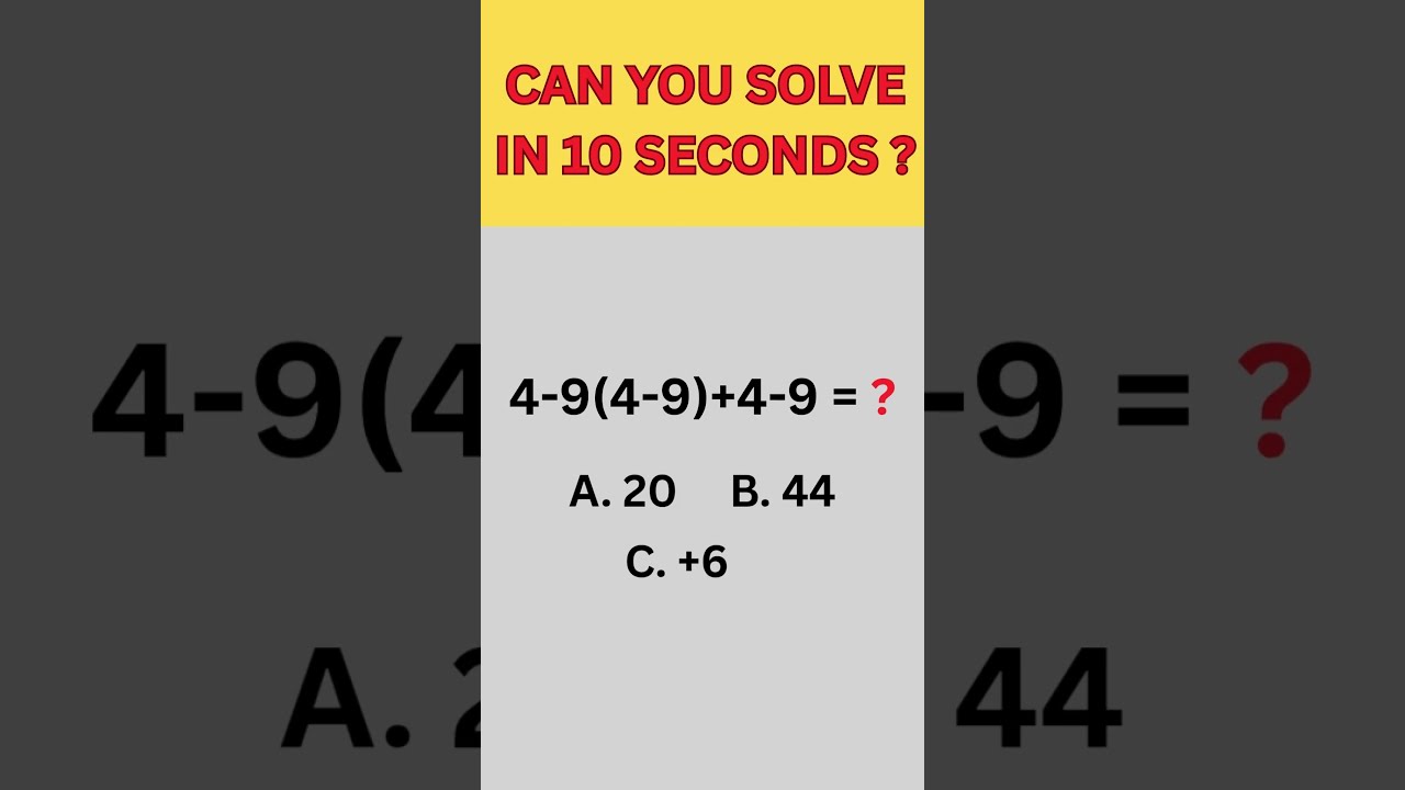 Can You Solve EP 127 Mathpuzzle Brainteaser Mathstrics Reasoning