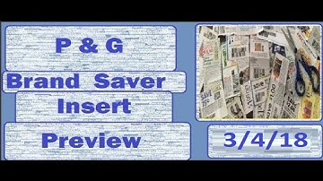 P&G Brandsaver Coupon Insert Preview- 3/4/18