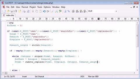 PHP 57  Creating a Find and Replace Application Part 4