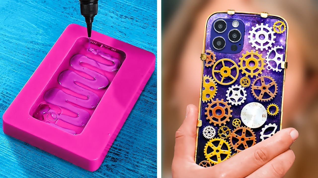 PHONE CASE ART! | Brilliant DIY Crafts With Metal, Gold And Silicone