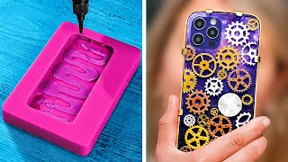 PHONE CASE ART! | Brilliant DIY Crafts With Metal, Gold And Silicone