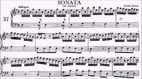 RCM Piano 2022 Grade 7 List A No.3 Seixas Allegro in E Minor Sheet Music