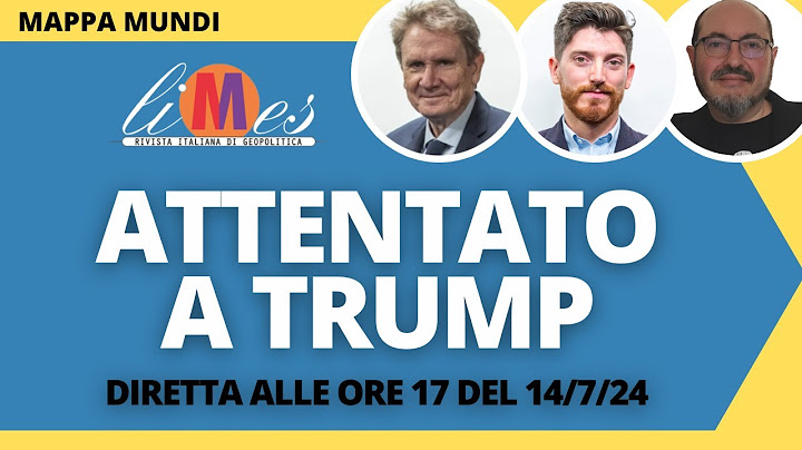 Attentato a Trump - diretta con Lucio Caracciolo, Federico Petroni e Alfonso Desiderio