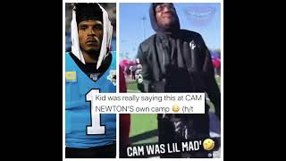 #CamNewton & a kid at his camp are going viral.... “HES A FREE AGENT.. YOU ABOUT TO BE POOR”