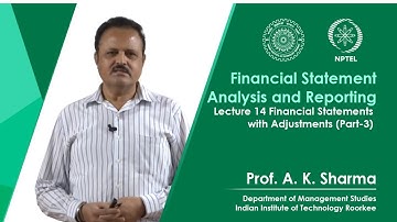 Lecture-14- Financial Statements with Adjustments (Part-3)