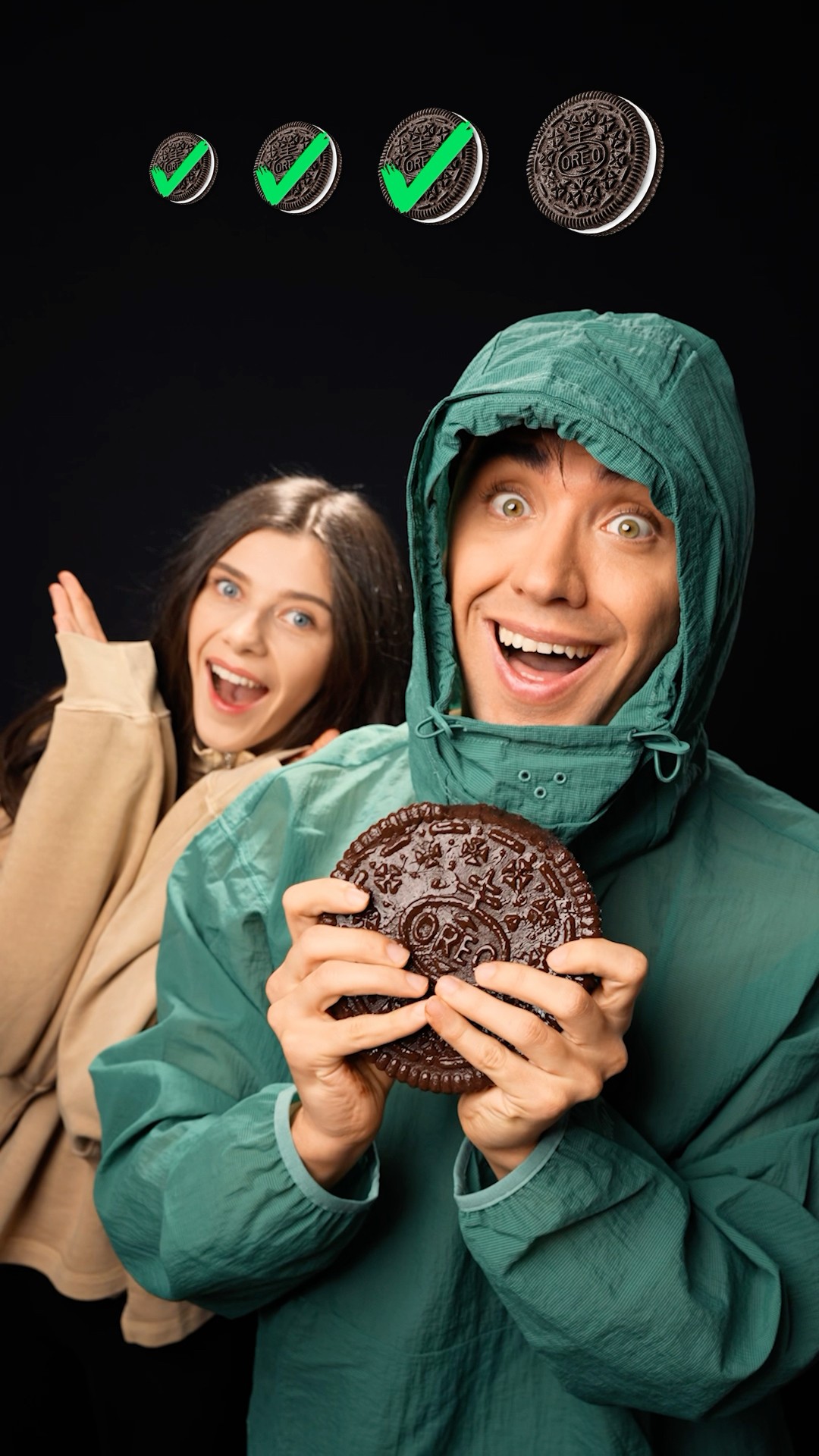 Small, Big, Giant Oreo Chocolate Challenge