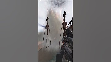 Destroying Siren Head in Big Maze Gmod