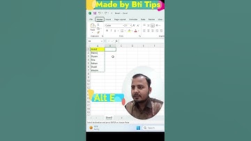 Excel Tips and Tricks #youtubeshorts #excel #shortcut #exceltips
