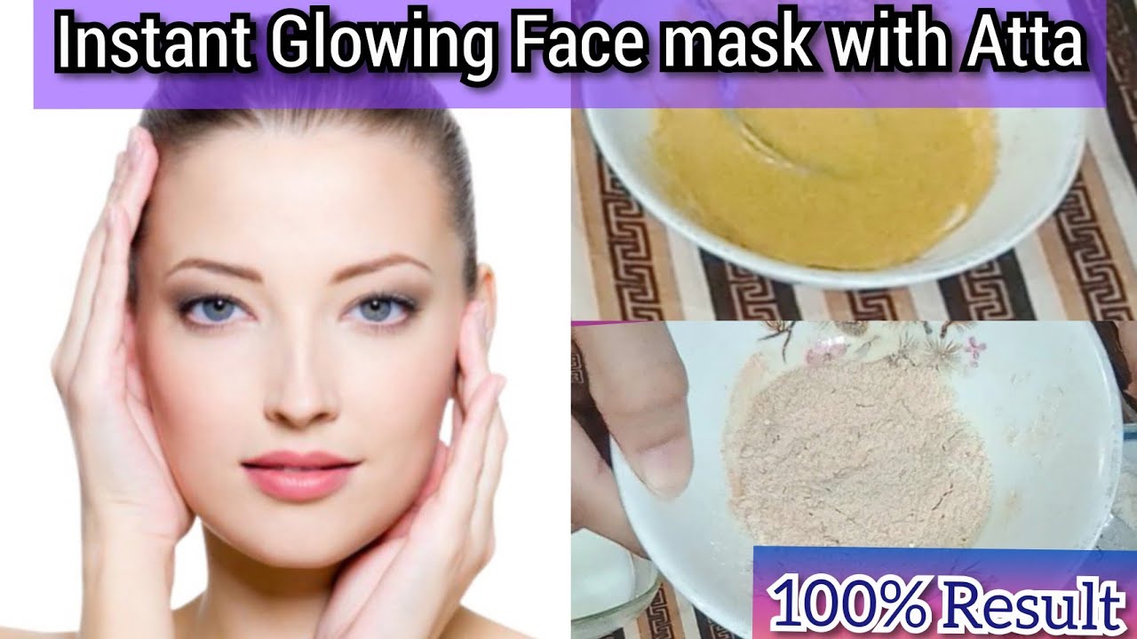 Face Mask For Glowing Whitening And Spotless Skin Natural Homemade Face Pack With Atta