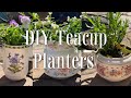 Thrift DIY | Spring Decorations | DIY Teacup Planters
