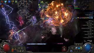 POE2 0.5 Machine-gun bloodmage T15 200% delirium map