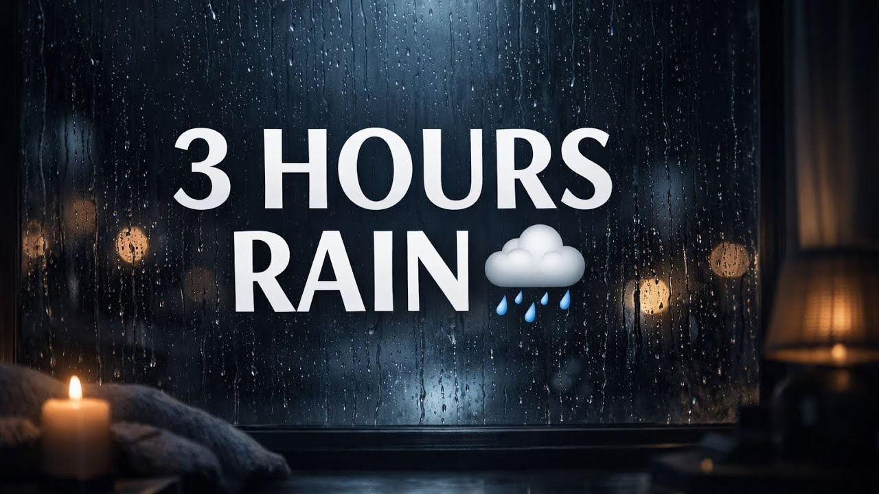 3 Hours Rain Sound for Deep Sleep 🌧