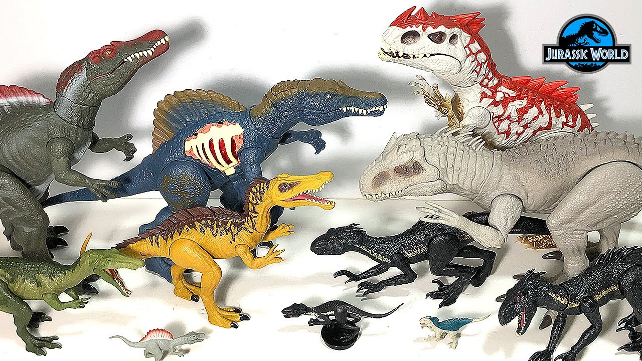 Spinosaurus & Baryonyx vs Indoraptor & Inodminus Rex collec...